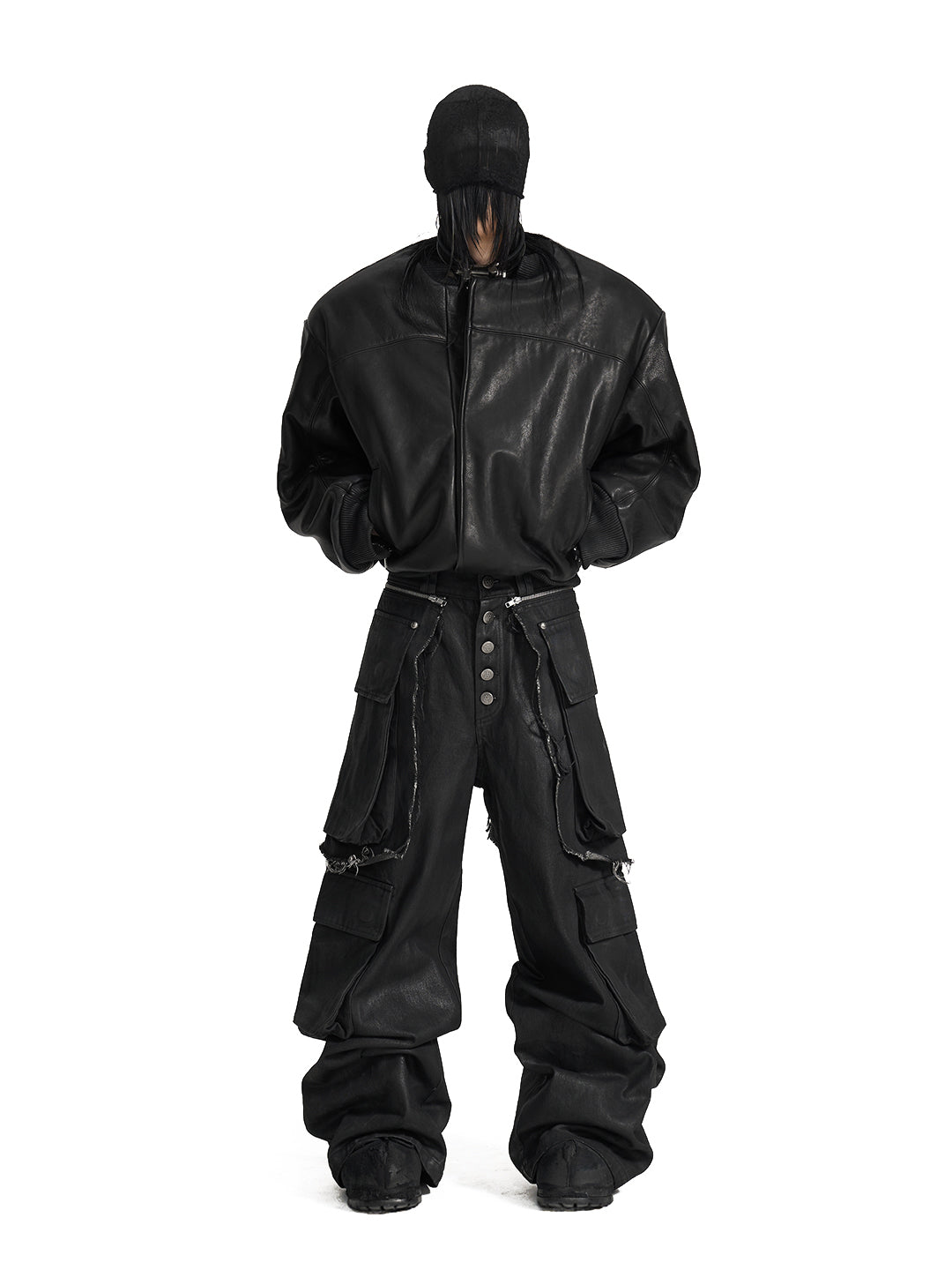 VAR-45｜Rift Form · Zip-Sleeve Leather Bomber