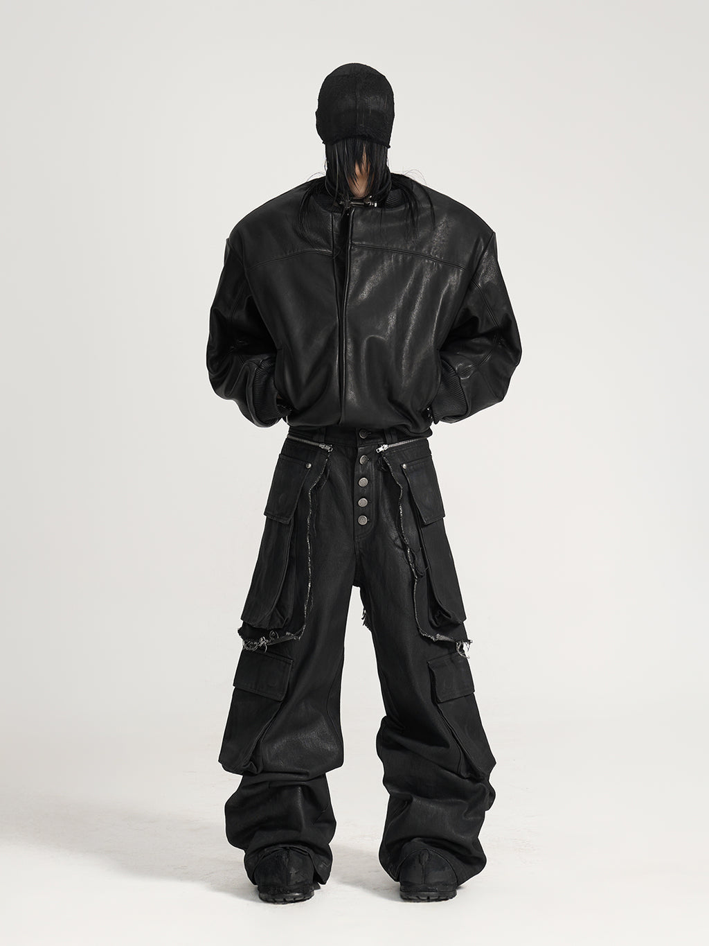 VAR-45｜Rift Form · Zip-Sleeve Leather Bomber