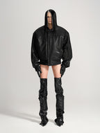 VAR-45｜Rift Form · Zip-Sleeve Leather Bomber