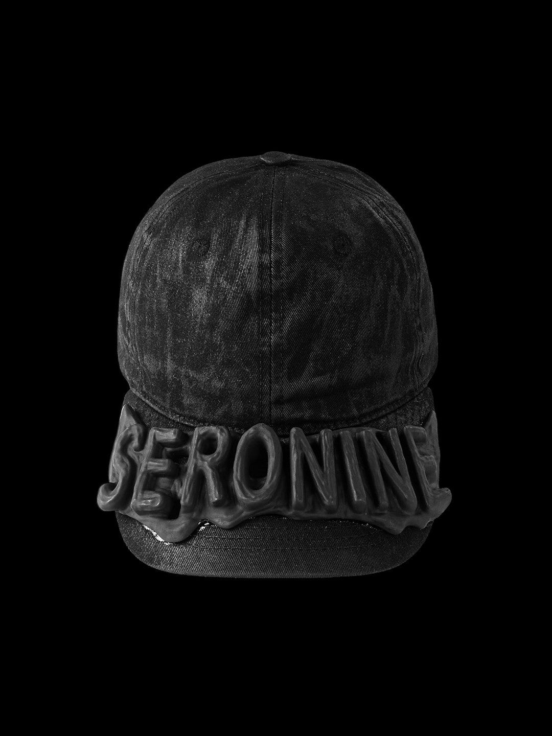 SERONINE CTX-56 Wax-Coated SLA 3D Logo Curved-Brim Cap - front product view