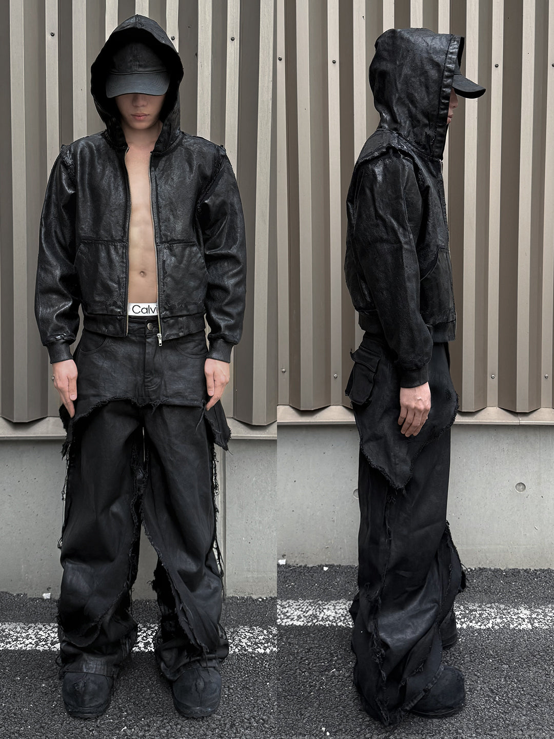 VAR-44｜Molting Shell · Coated-Canvas Zip Hoodie