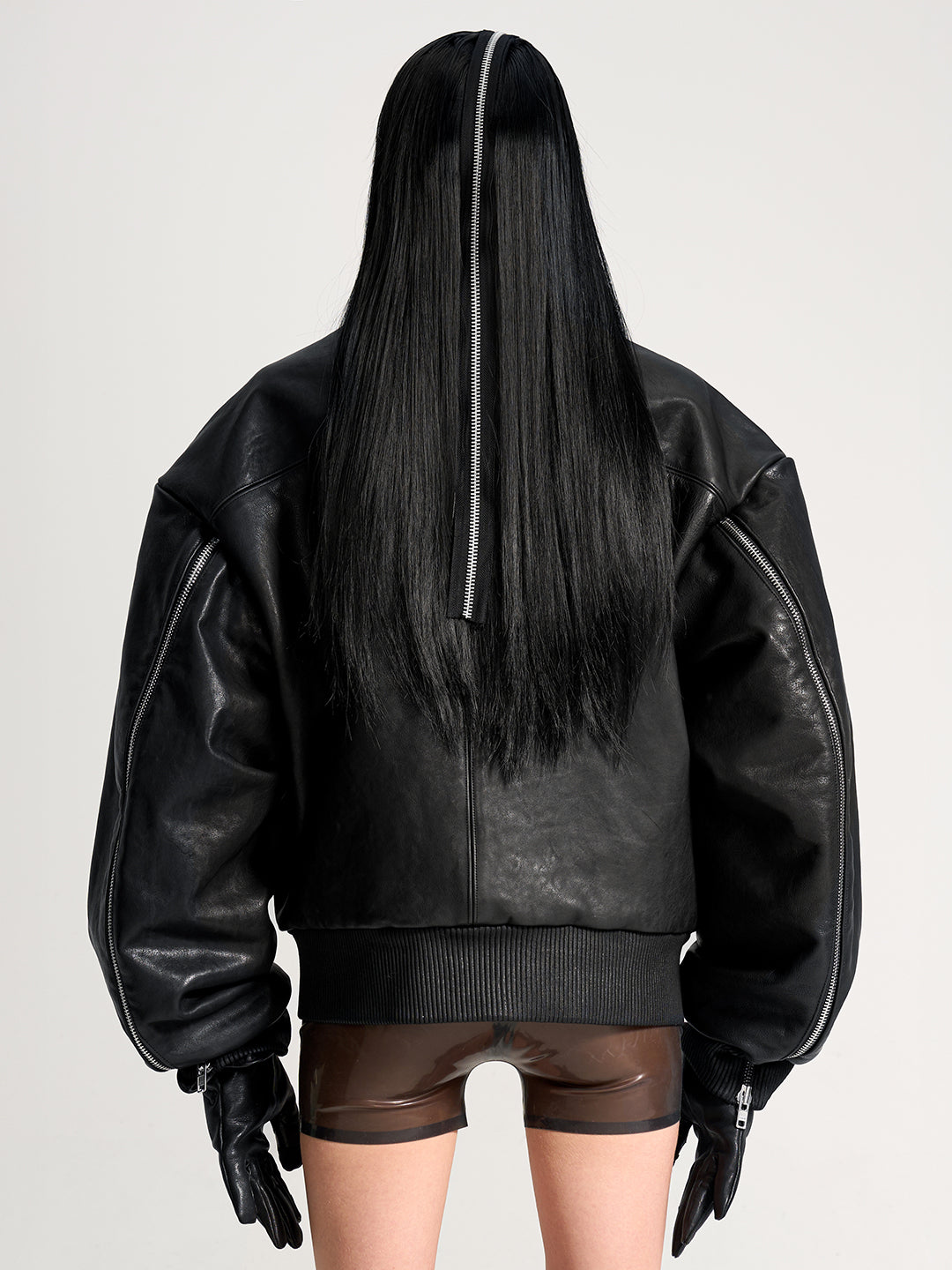 VAR-45｜Rift Form · Zip-Sleeve Leather Bomber