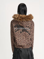 VAR-40｜Predator Leopard · Faux-Fur Hood Hoodie