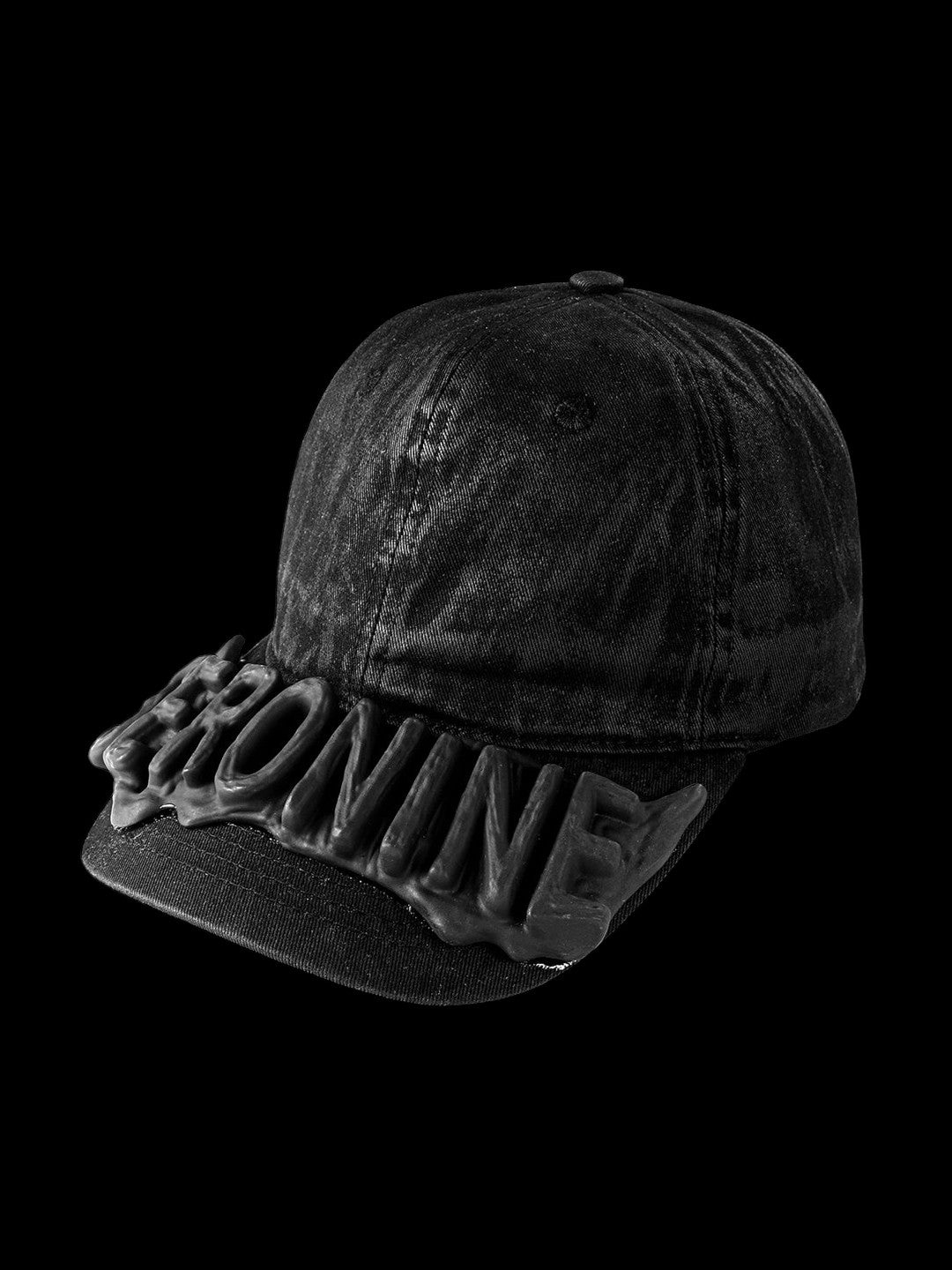 SERONINE CTX-56 Wax-Coated SLA 3D Logo Curved-Brim Cap - angled product view
