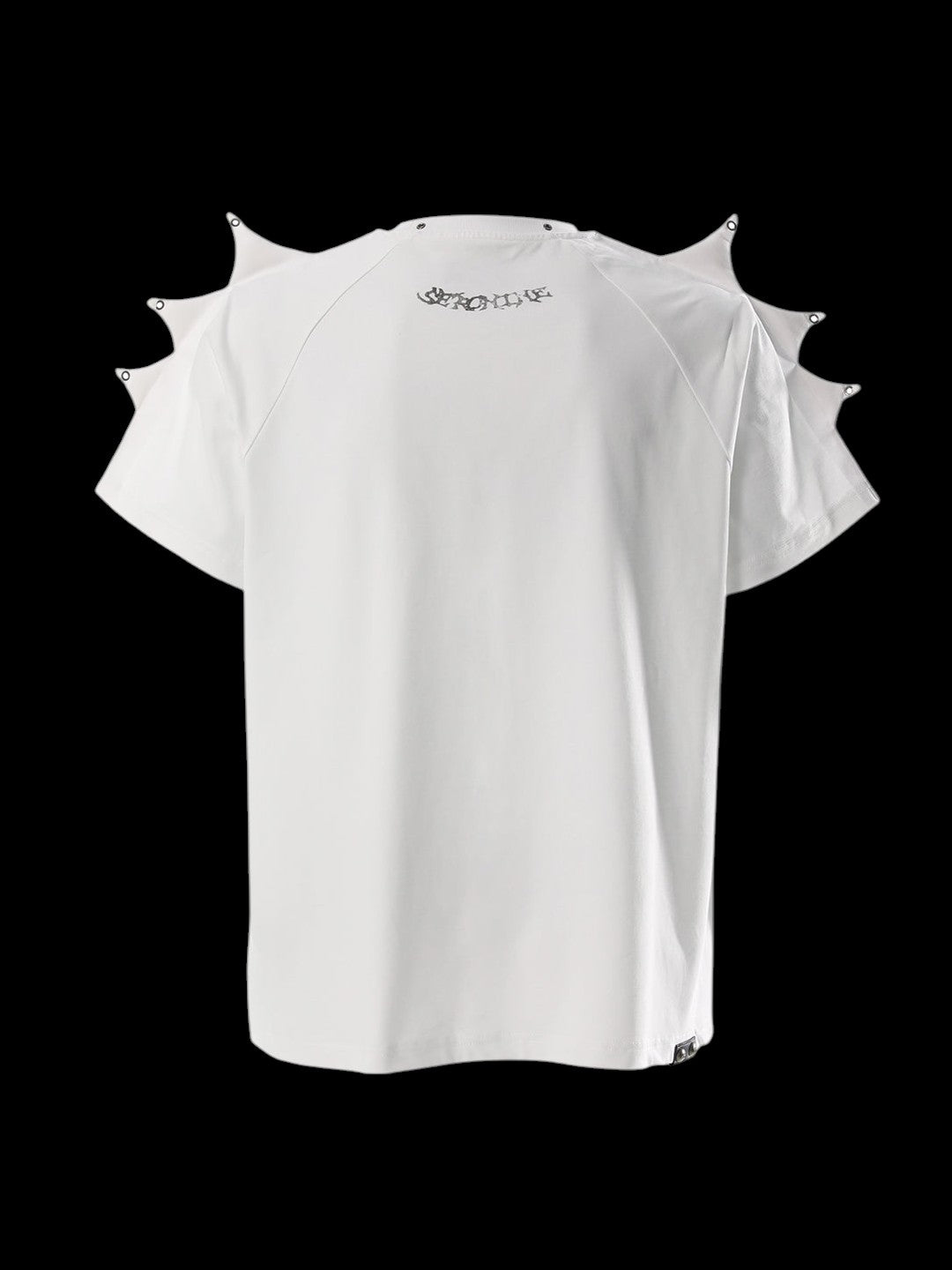 SERONINE SER-GUIL Spinal Guilt Spiked Graphic Tee - back flat lay