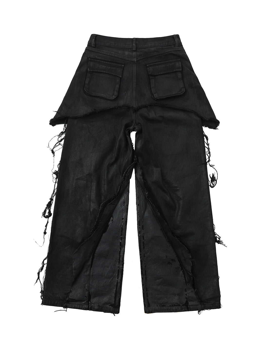 VAR-46｜Oathbreak · Blackfilm Wax-Crack Denim Pants