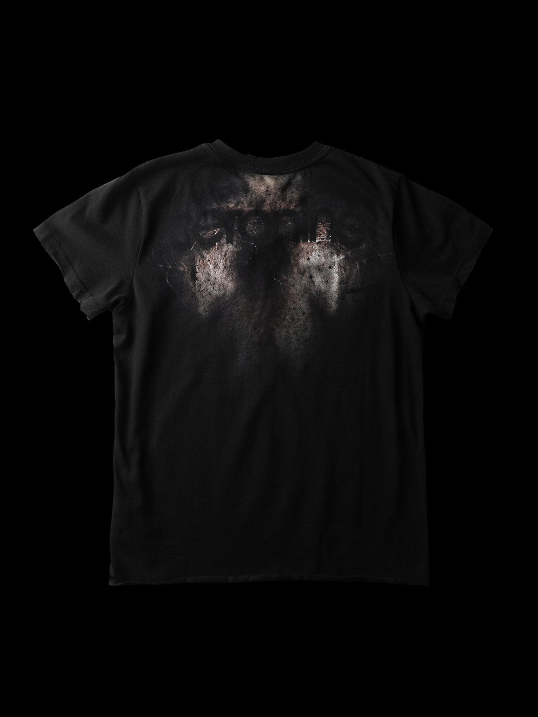SERONINE CTX-50 Skin Etching Graphic T-Shirt - back print flat lay