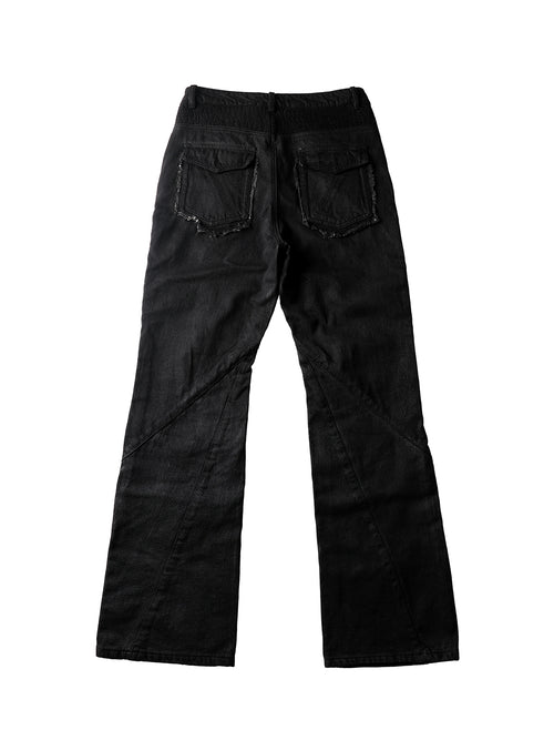 CTX-54 Wax-Coated Fringe Zip Denim Pants product image