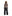 SERONINE VAR-40 Leopard Print Faux-Fur Hood Hoodie - front full-length fit on model