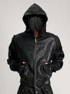 VAR-44｜Molting Shell · Coated-Canvas Zip Hoodie