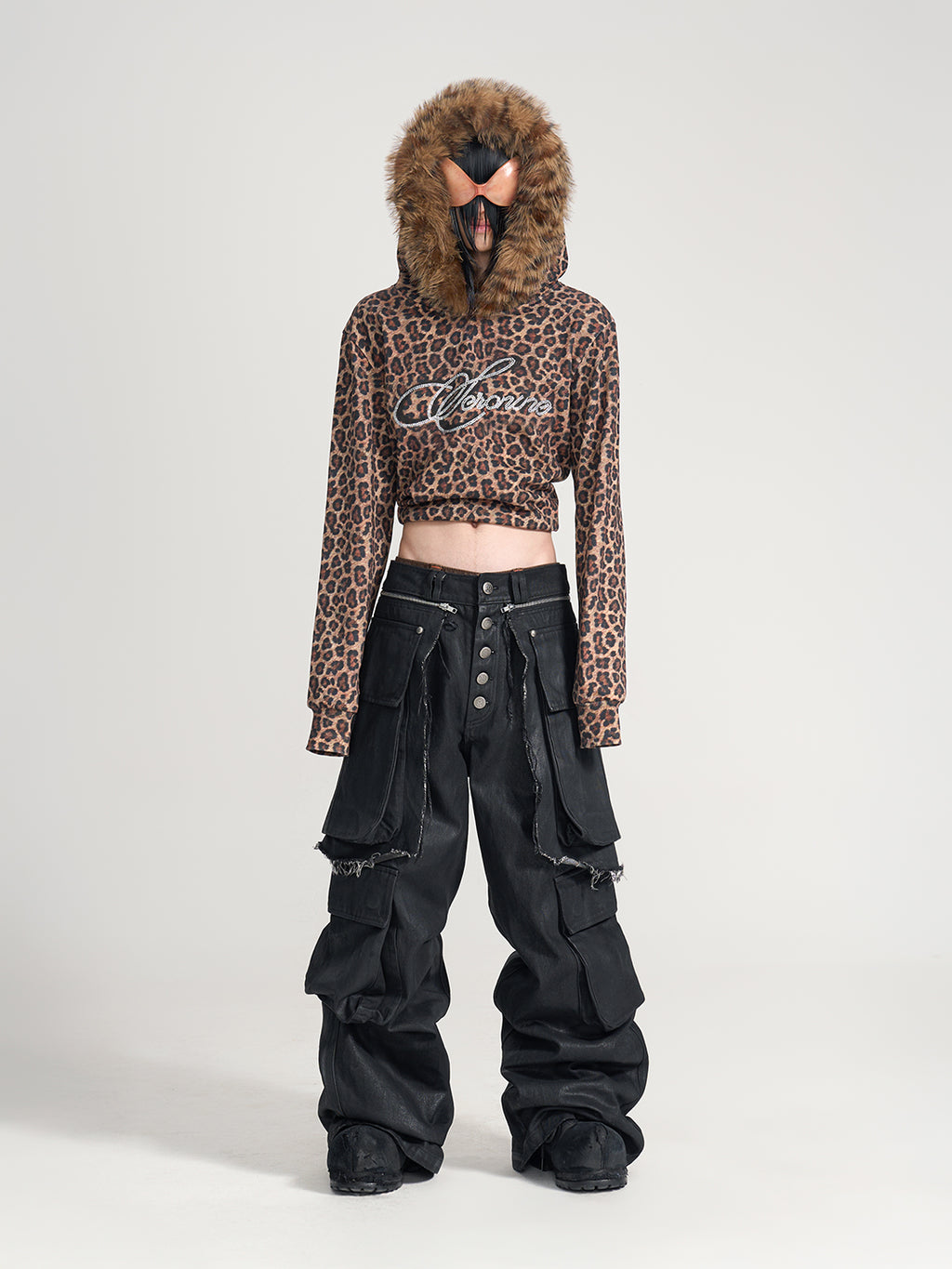 VAR-40｜Predator Leopard · Faux-Fur Hood Hoodie