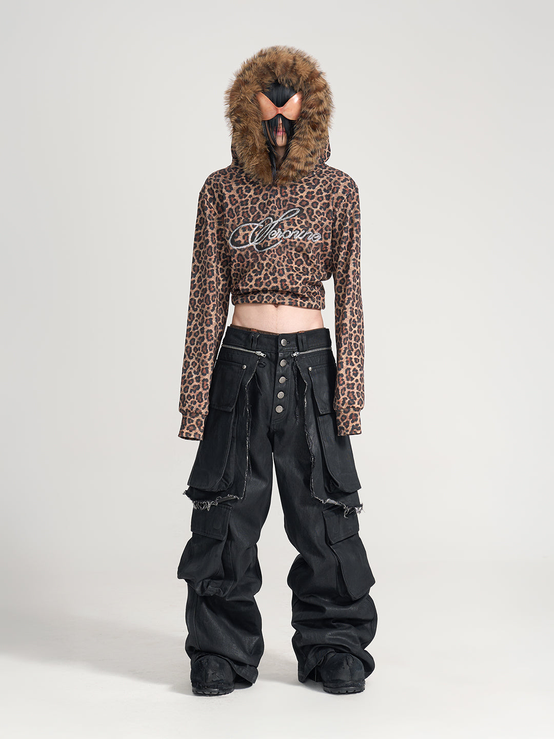 VAR-40｜Predator Leopard · Faux-Fur Hood Hoodie