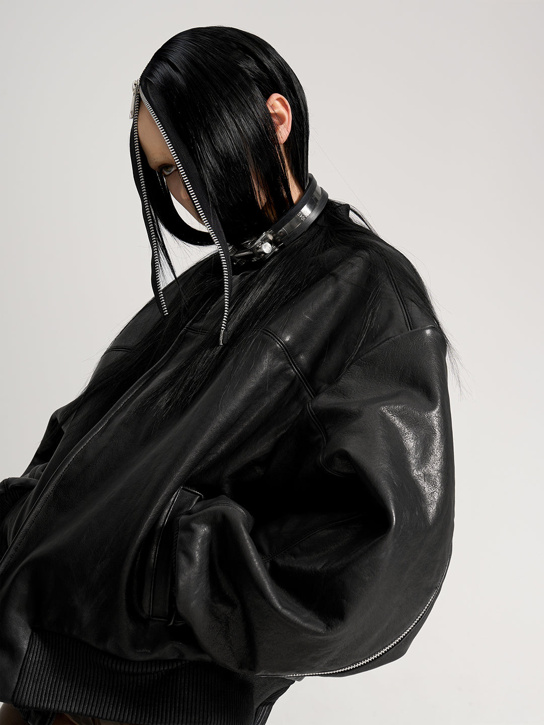 VAR-45｜Rift Form · Zip-Sleeve Leather Bomber