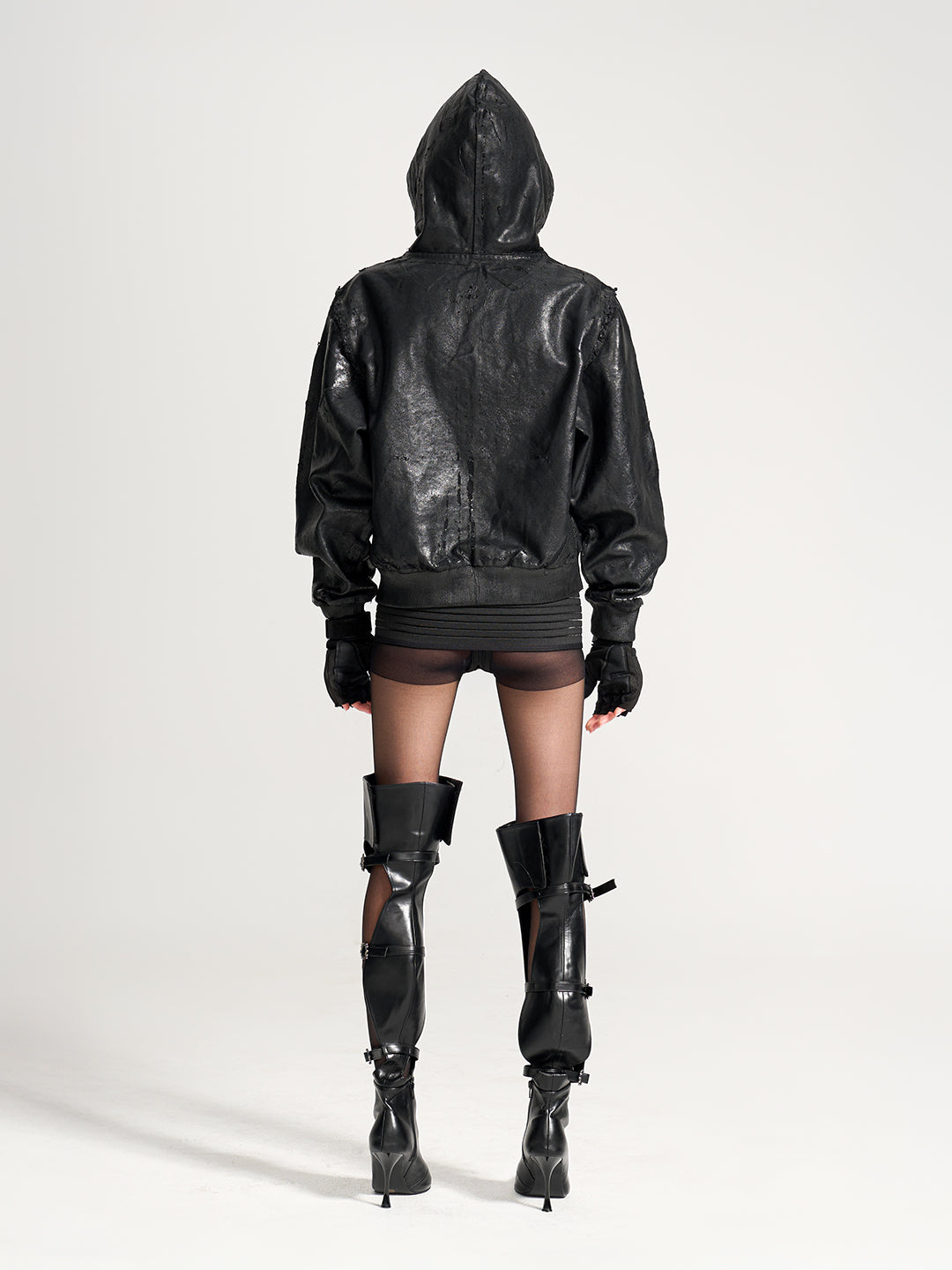 VAR-44｜Molting Shell · Coated-Canvas Zip Hoodie