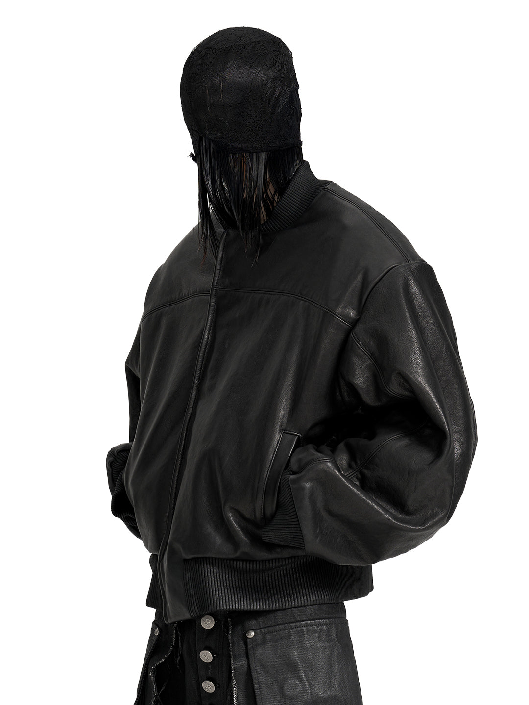 VAR-45｜Rift Form · Zip-Sleeve Leather Bomber