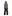 SERONINE VAR-40 Leopard Print Faux-Fur Hood Hoodie - back full-length fit on model
