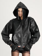 VAR-44｜Molting Shell · Coated-Canvas Zip Hoodie