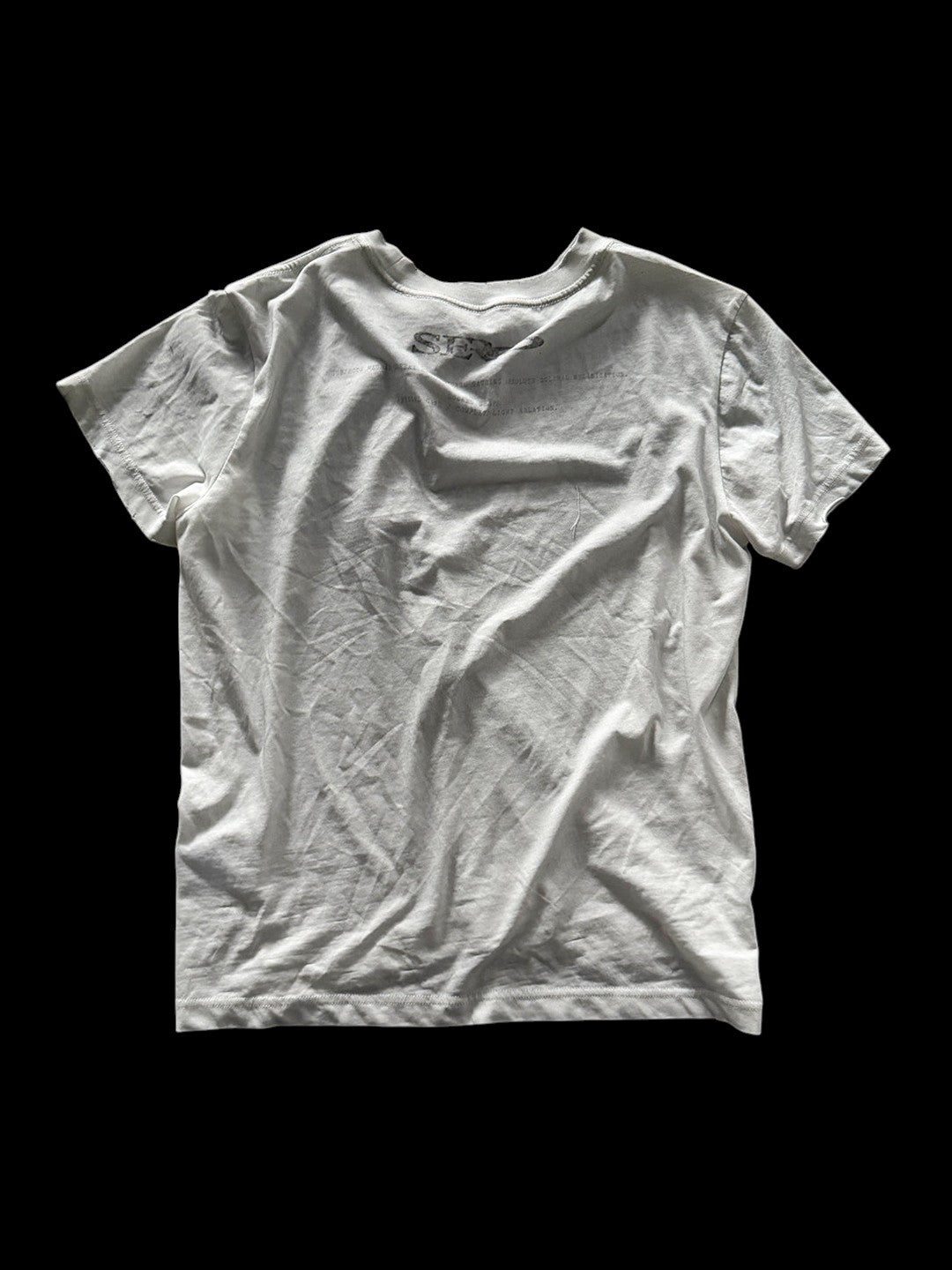 SERONINE CTX-49 Dark Portrait Graphic T-Shirt - back flat lay