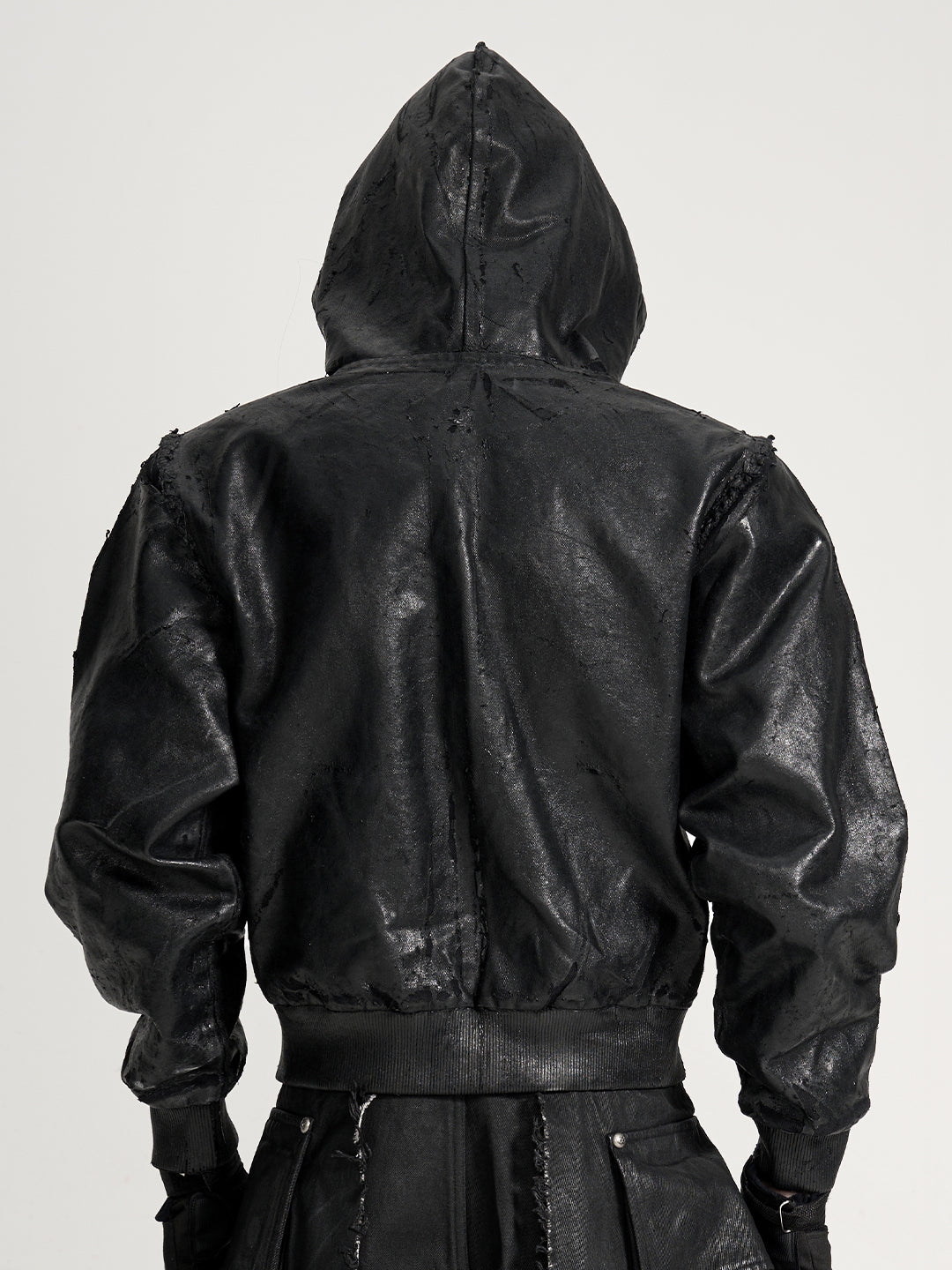 VAR-44｜Molting Shell · Coated-Canvas Zip Hoodie