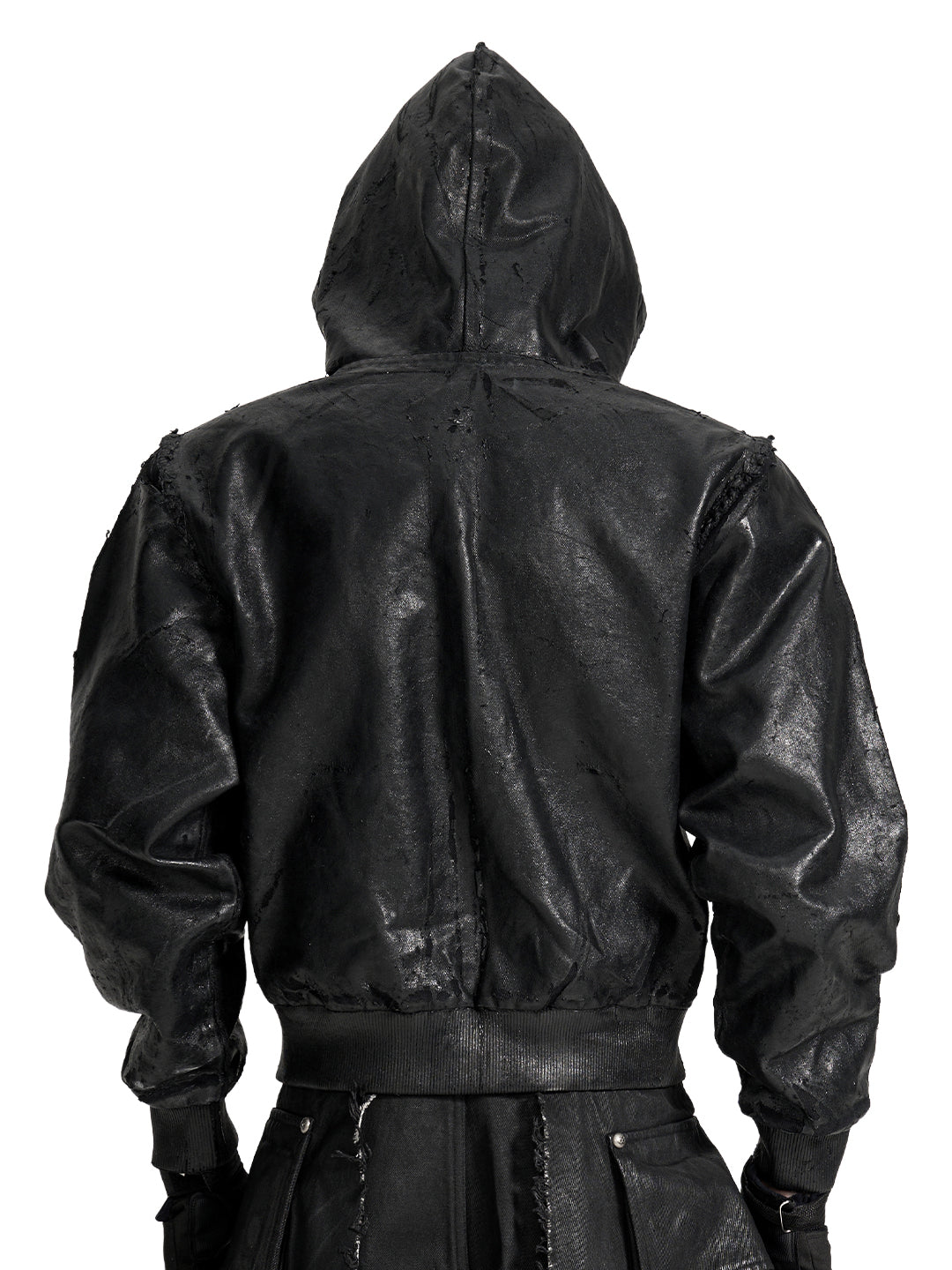 VAR-44｜Molting Shell · Coated-Canvas Zip Hoodie