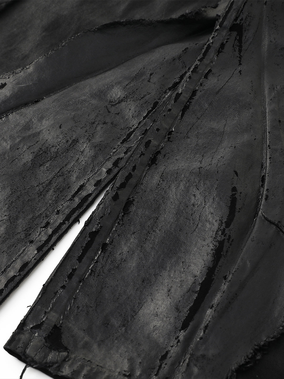 VAR-46｜Oathbreak · Blackfilm Wax-Crack Denim Pants