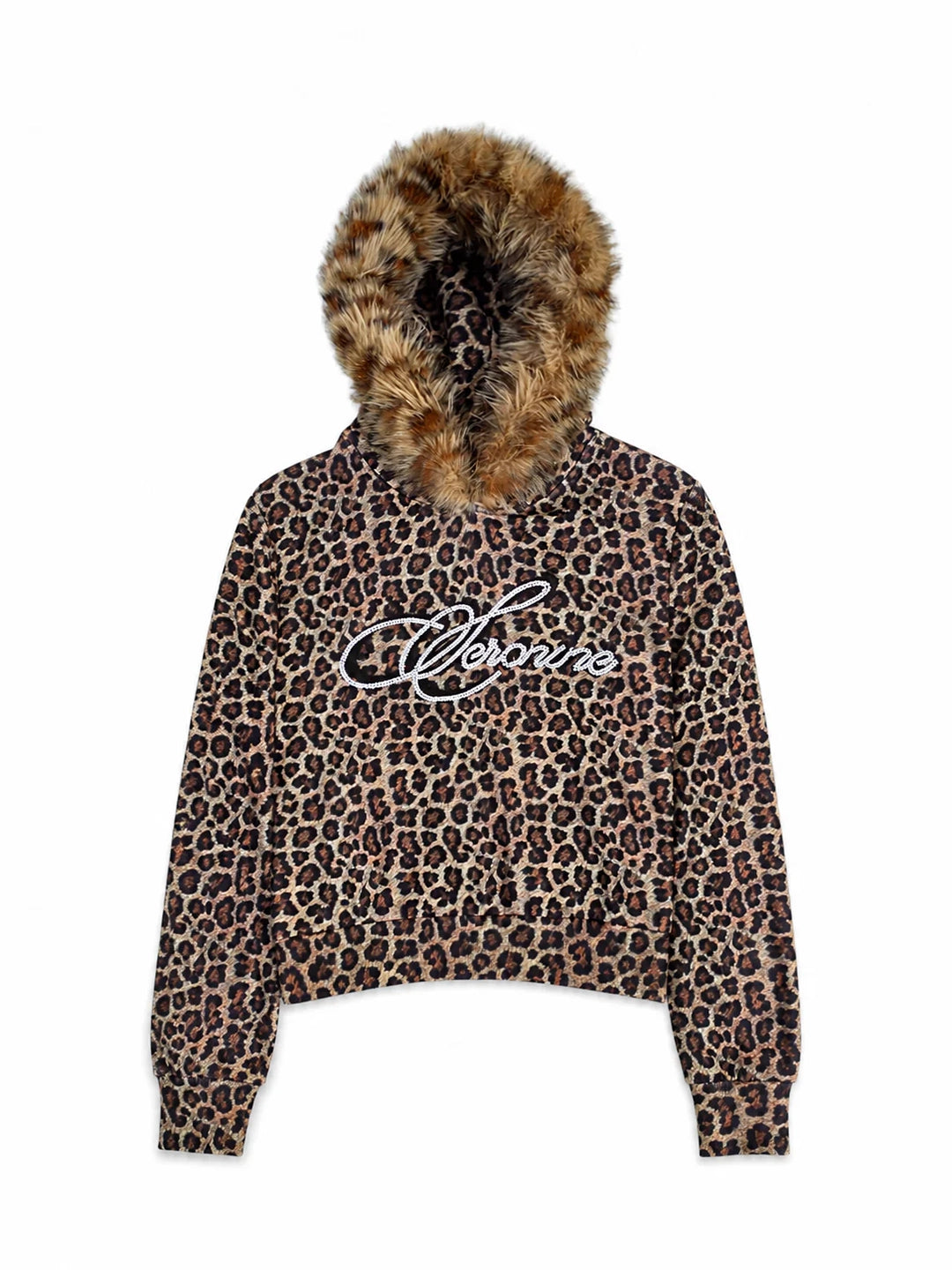 VAR-40｜Predator Leopard · Faux-Fur Hood Hoodie