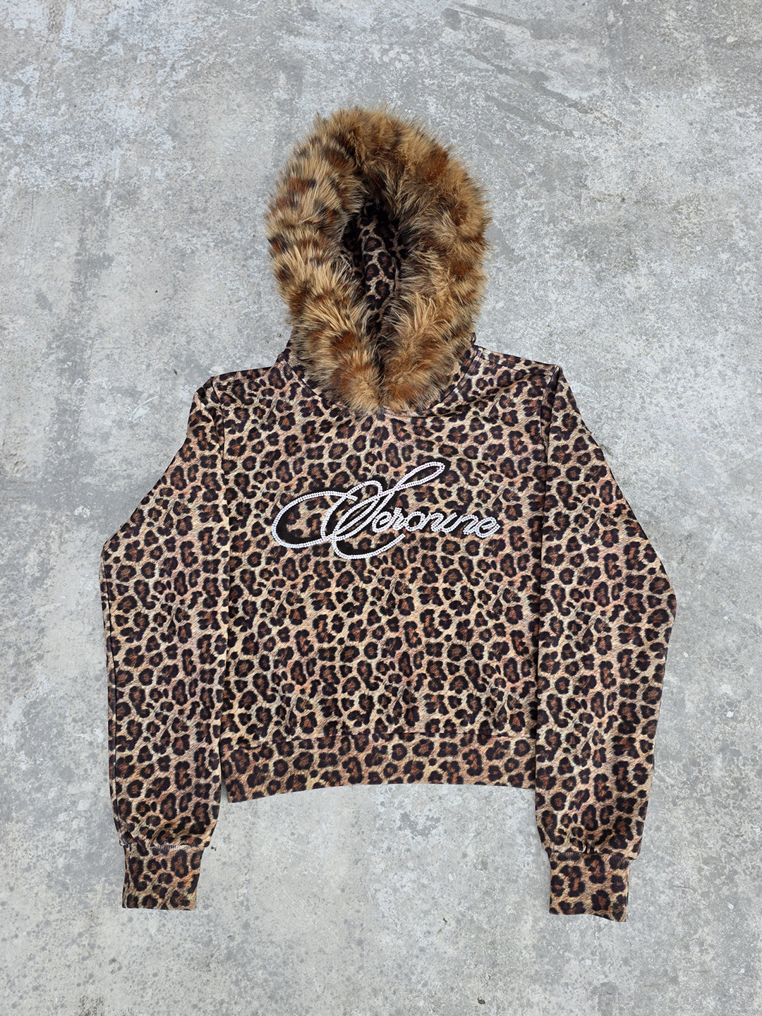 VAR-40｜Predator Leopard · Faux-Fur Hood Hoodie