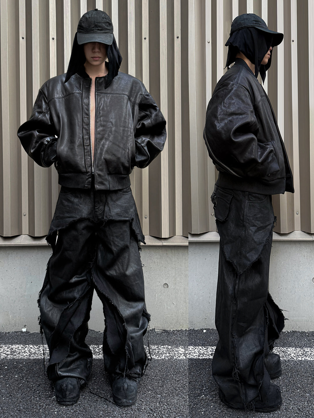 VAR-45｜Rift Form · Zip-Sleeve Leather Bomber