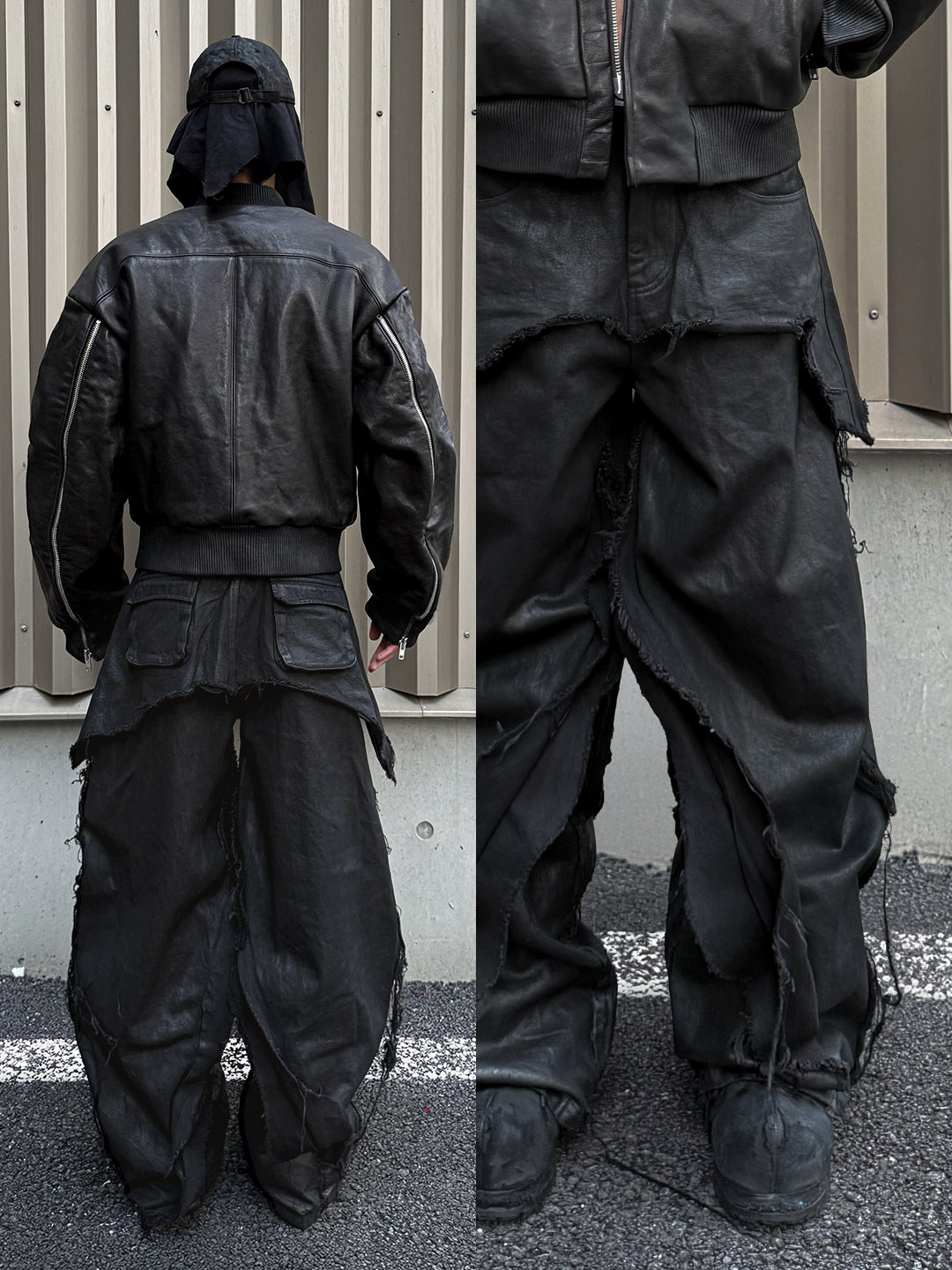 VAR-45｜Rift Form · Zip-Sleeve Leather Bomber