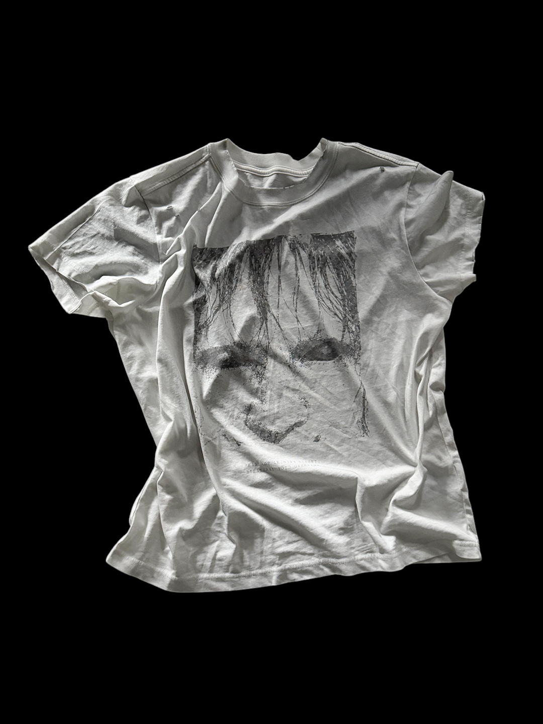 SERONINE CTX-49 Dark Portrait Graphic T-Shirt - front flat lay
